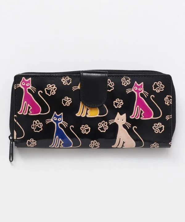 SANTINI Leather Long Wallet