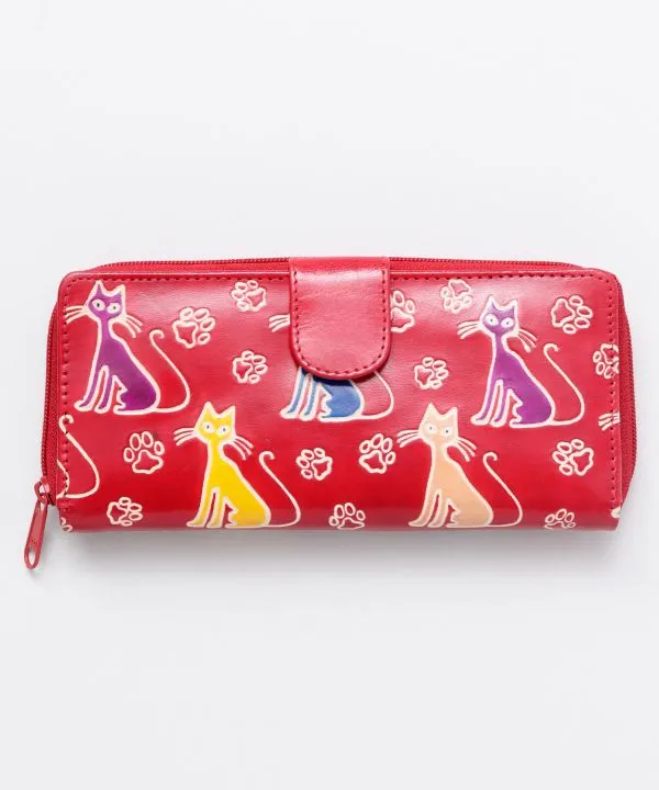 SANTINI Leather Long Wallet