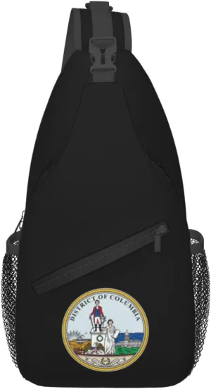Seal Of The District Of Columbia Crossbody Bags For Women Men Chest Backpack Gym Shoulder Bag Travel Outdoor Sports Casual Crossbody Bags