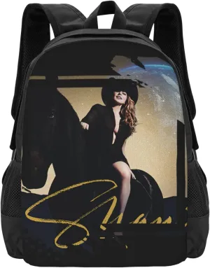 Shania Great Artist Twain Laptop Backpack Gym Bags Business Backpack Cozy Travel Bags Unisex Adult Casual Daypack for Shopping Computer Bag