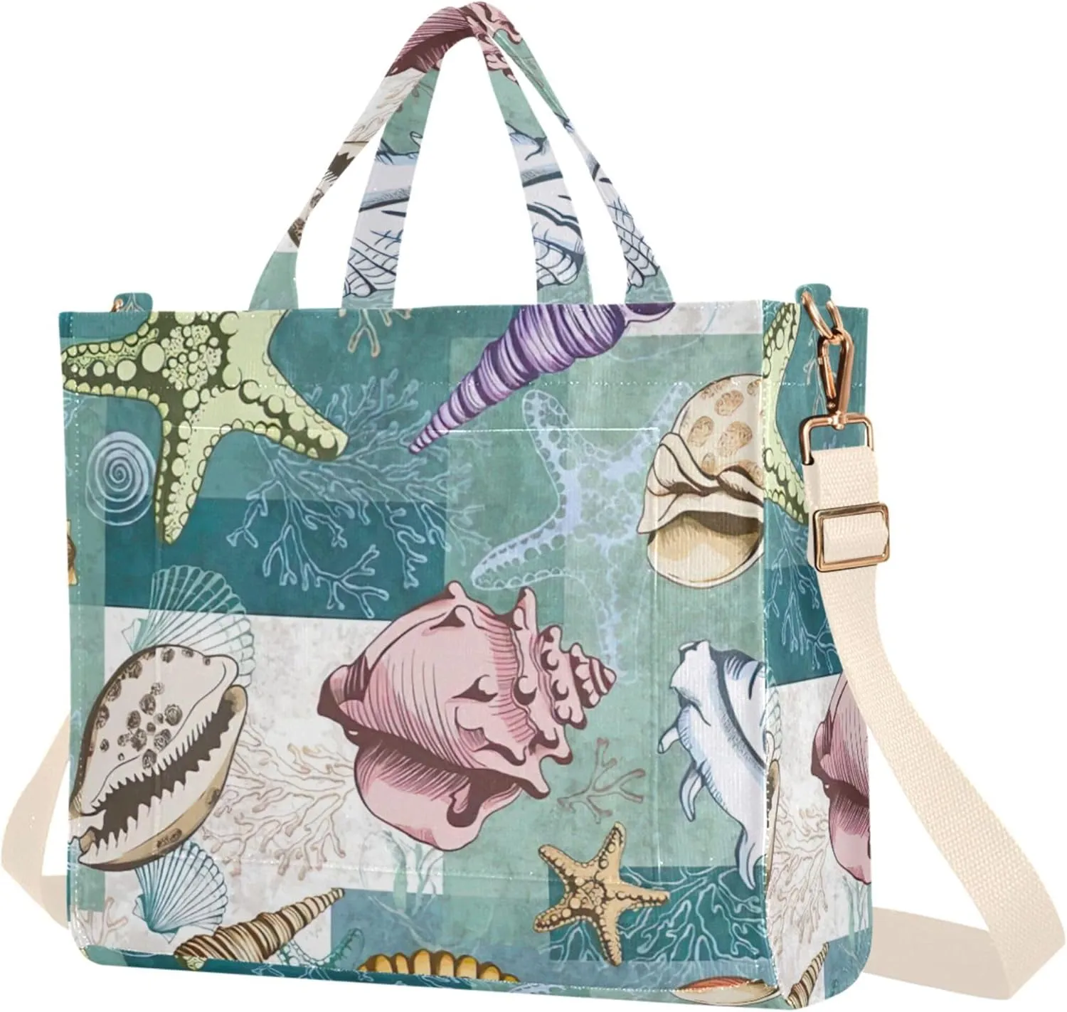 Shepherd Dog Cute Shoulder Tote Women Beach Travel Tote Aesthetic Purses Tote Bag with Pockets