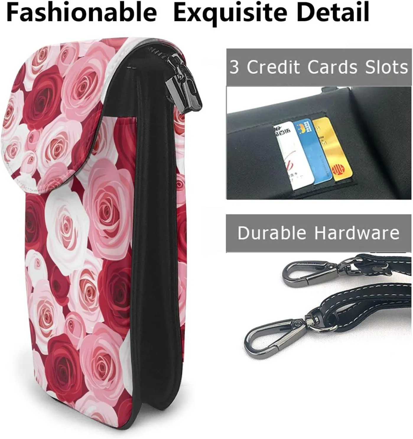 Small Crossbody Bag For Women,Leather Phone Purse Women'S Shoulder Handbags Wallet Purse -Spider On The Web