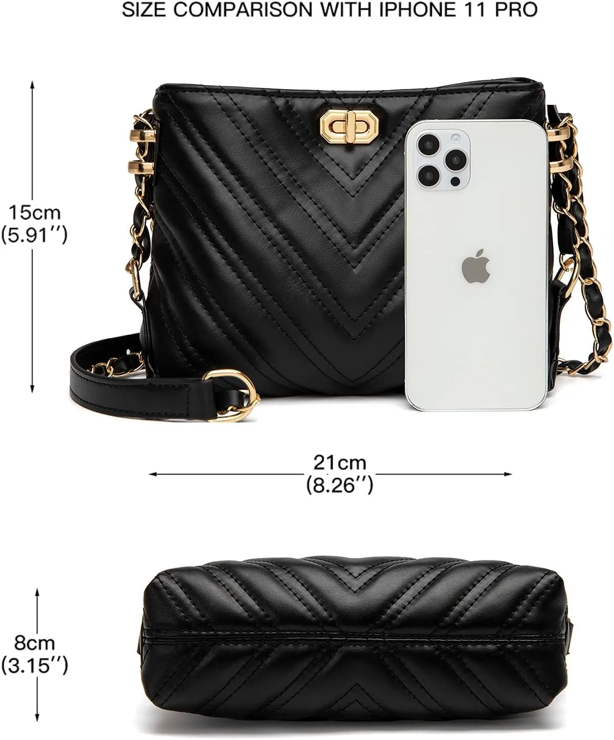 Small Crossbody Bags for Women Purses Fashion Leather Lightweight Handbags Shoulder Bag