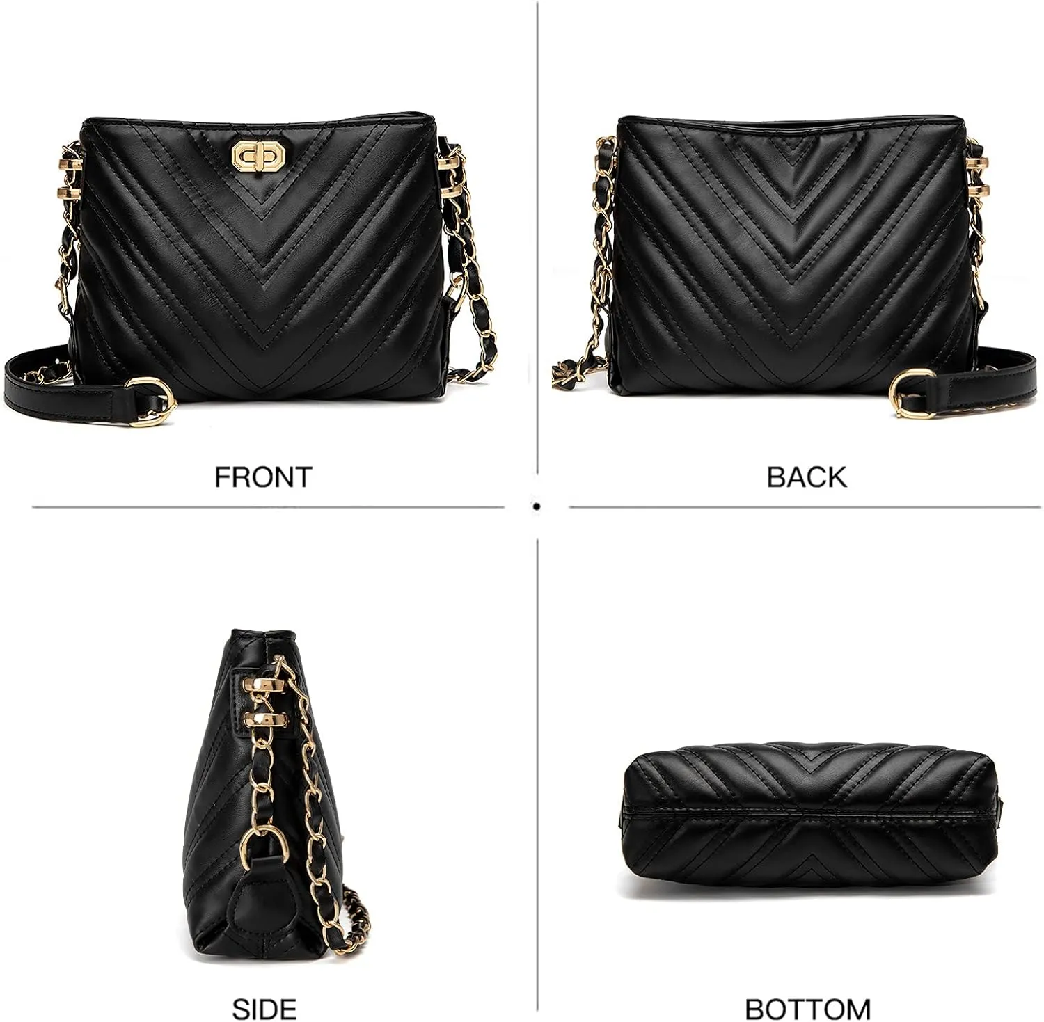 Small Crossbody Bags for Women Purses Fashion Leather Lightweight Handbags Shoulder Bag
