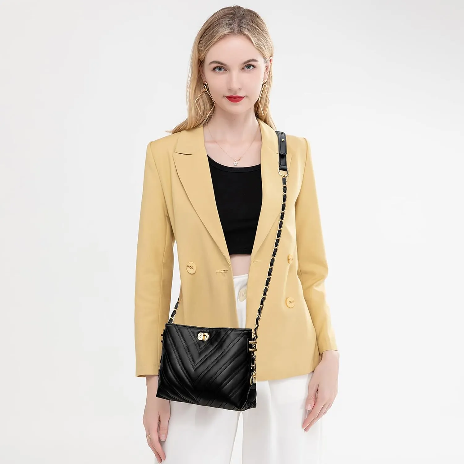 Small Crossbody Bags for Women Purses Fashion Leather Lightweight Handbags Shoulder Bag