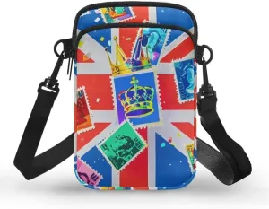 Small Crossbody Bags for Women, Rustic Floral Fruits Print Mini Cell Phone Purses with Crossbody Strap Shoulder Bag