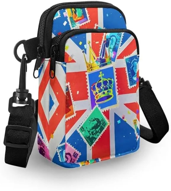 Small Crossbody Bags for Women, Rustic Floral Fruits Print Mini Cell Phone Purses with Crossbody Strap Shoulder Bag
