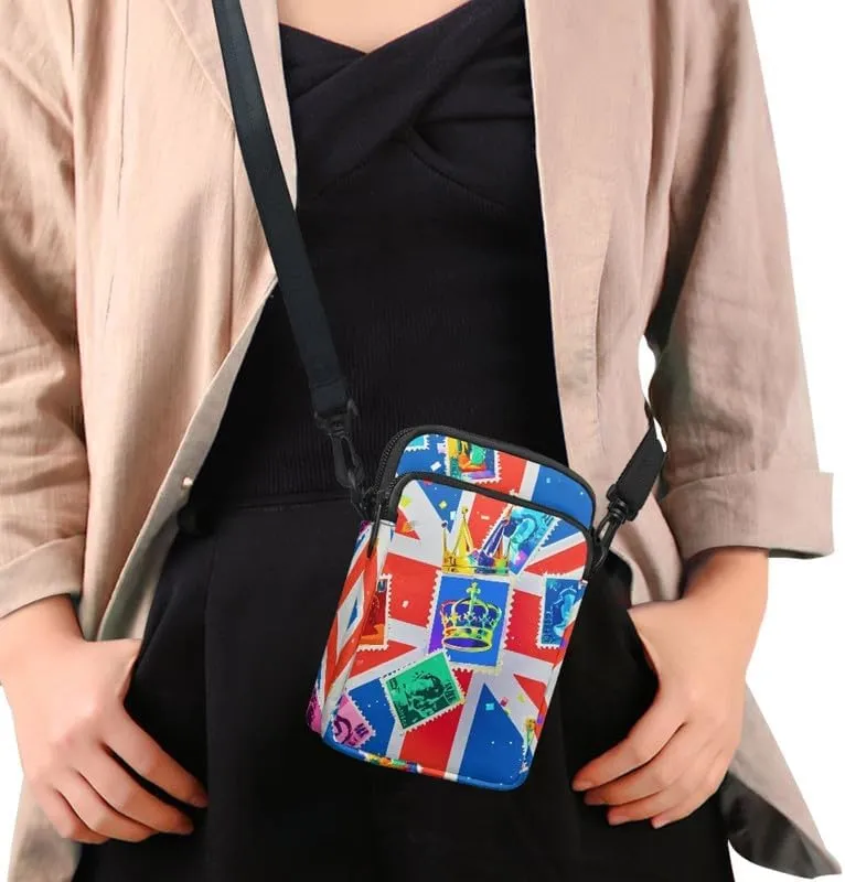 Small Crossbody Bags for Women, Rustic Floral Fruits Print Mini Cell Phone Purses with Crossbody Strap Shoulder Bag