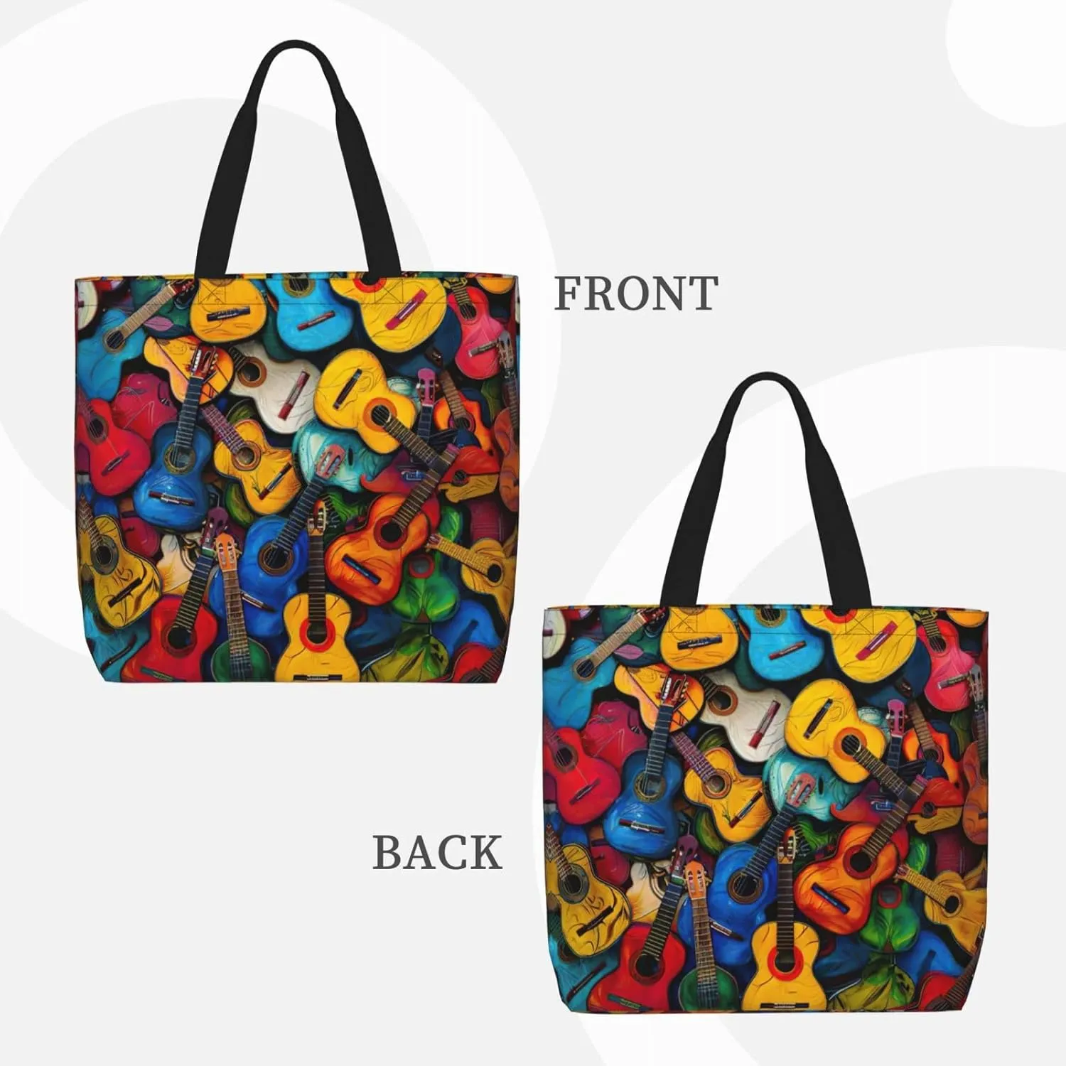 Small Rainbow Print Tote Bags Reusable Grocery Bag Shoulde Bag Handbag For Office Shopping Travel Women Casual Work