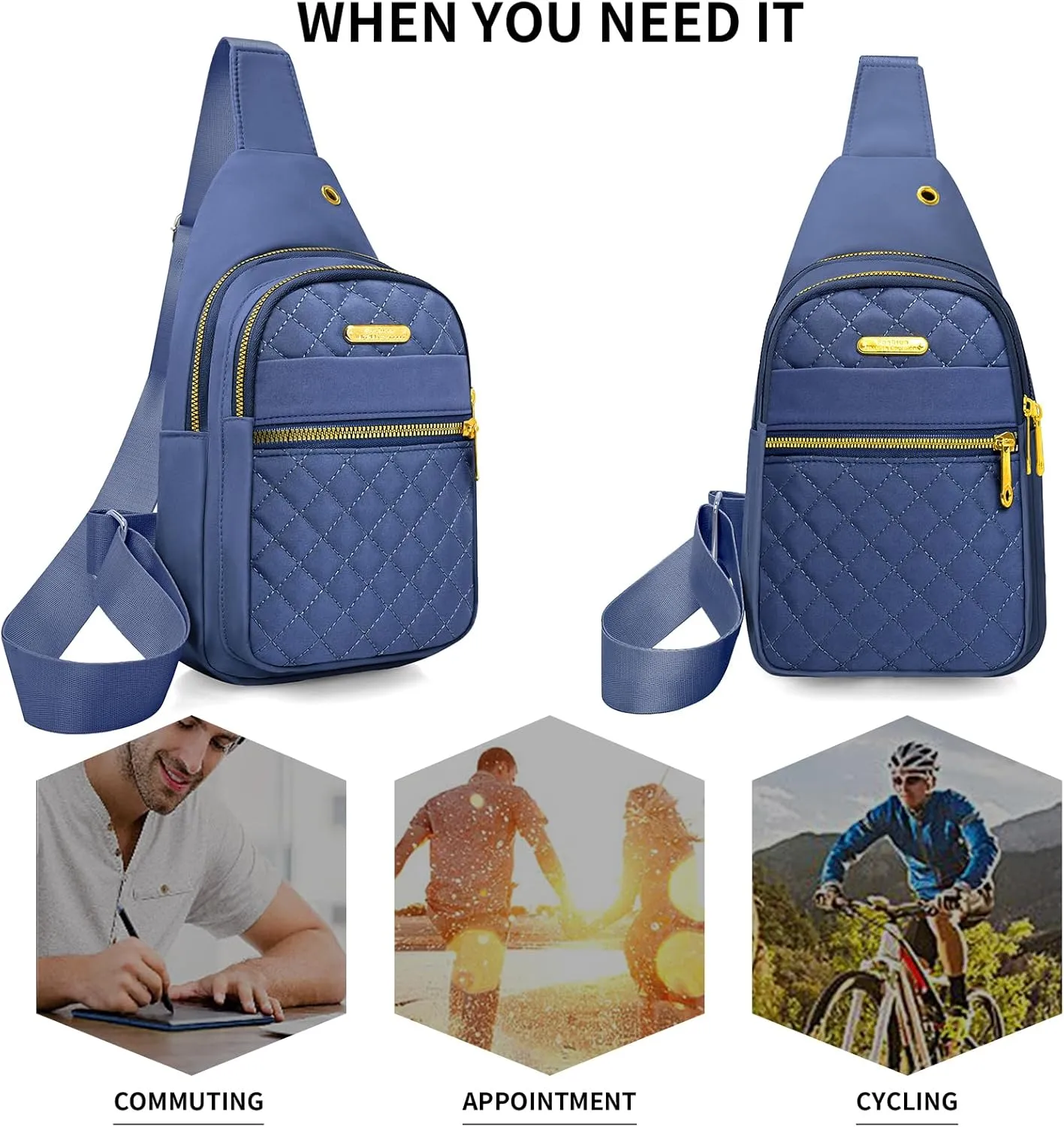 Small Sling Bag For Women Men Casual Crossbody Sling Backpack