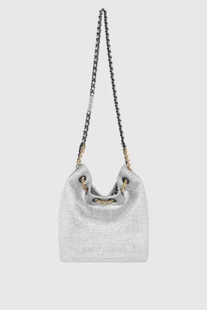 Soft Bucket Bag In Silver