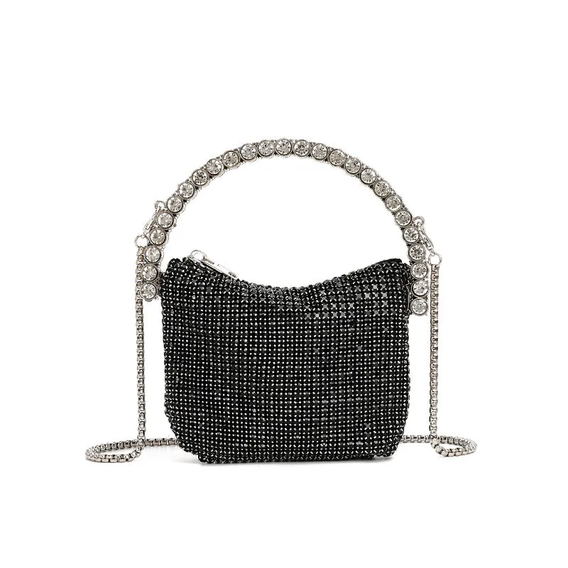 Soft Diamond Handbag the Dinner Party Small Square Bag Ladies Chain Cross Body Bag