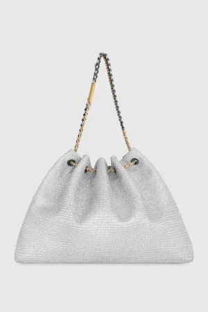 Soft Tote Bag In Silver