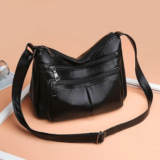 Soft Touch PU Leather Cool Messenger Bags For Women