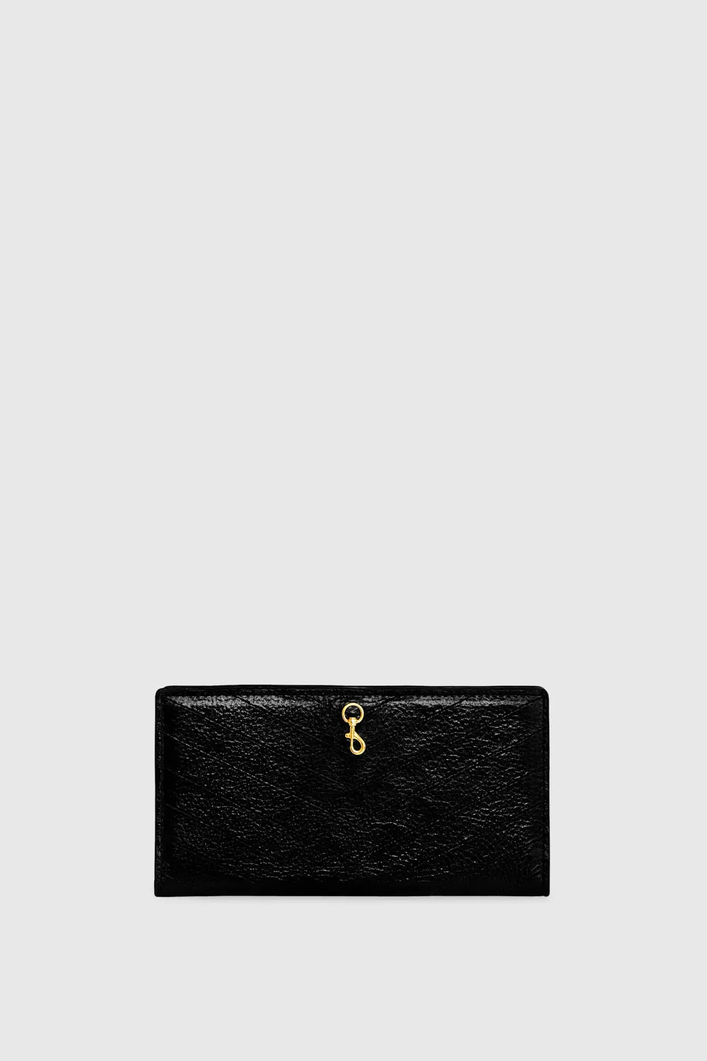 Soft Wallet On A Chain Bag In Black