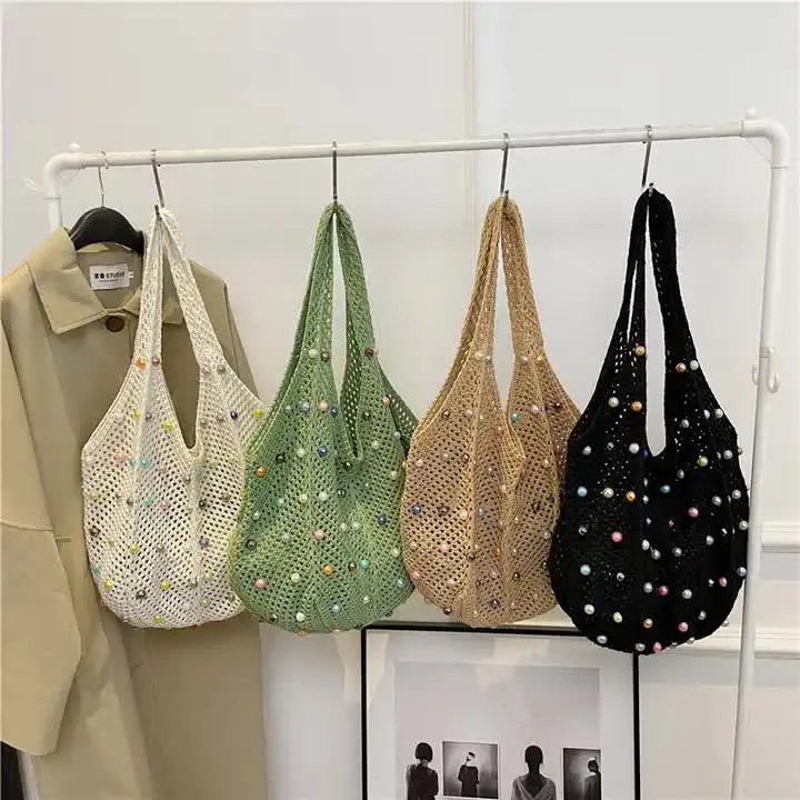 Summer Woven Handbag - Brown