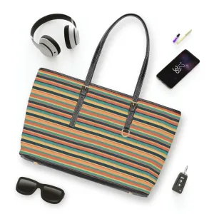 Sunbaked Stripes Faux Leather Shoulder Bag