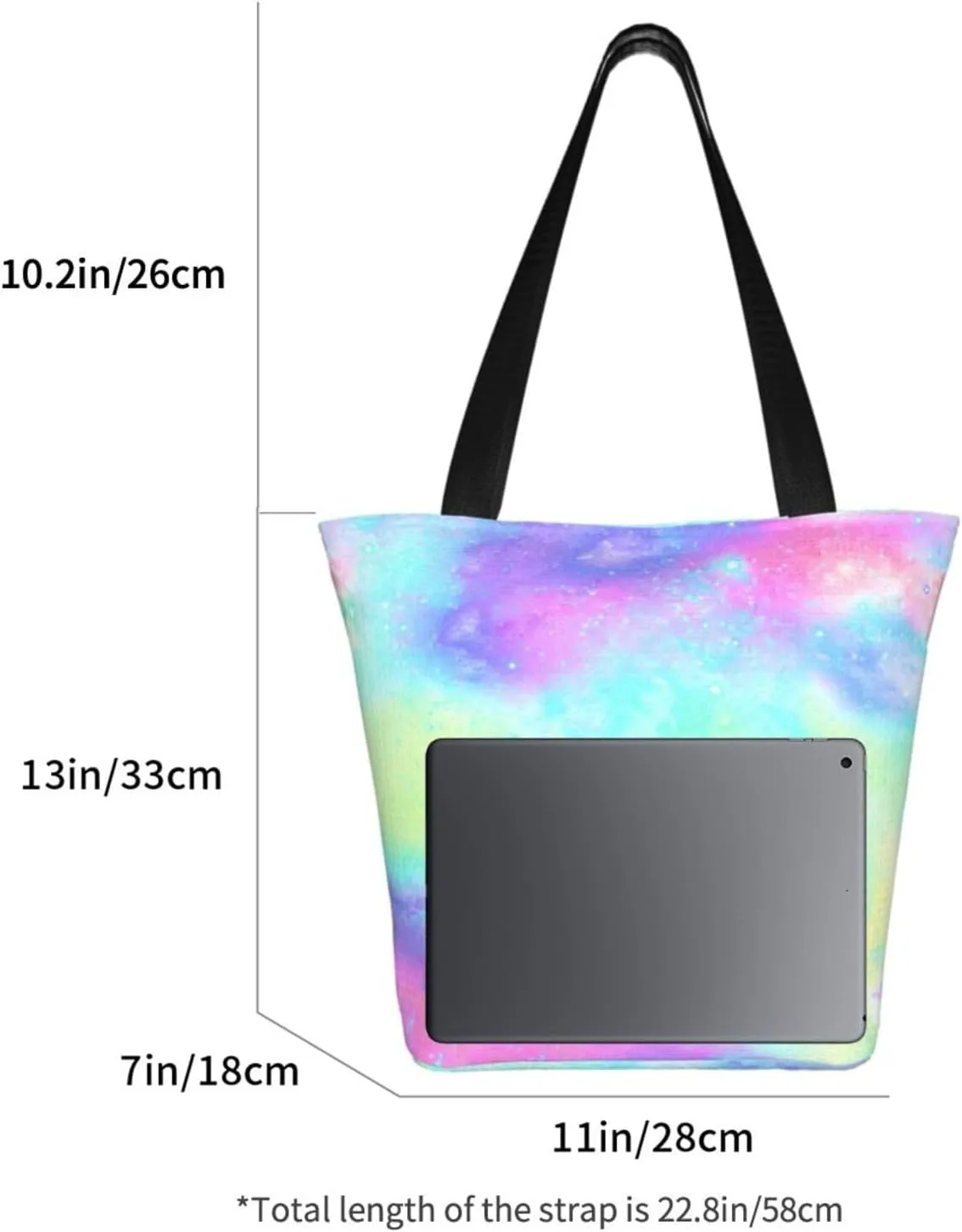 Sunflower American Flag Tote Bag For Women Lightweight Shoulder Bags Shopping Handbags With Zipper