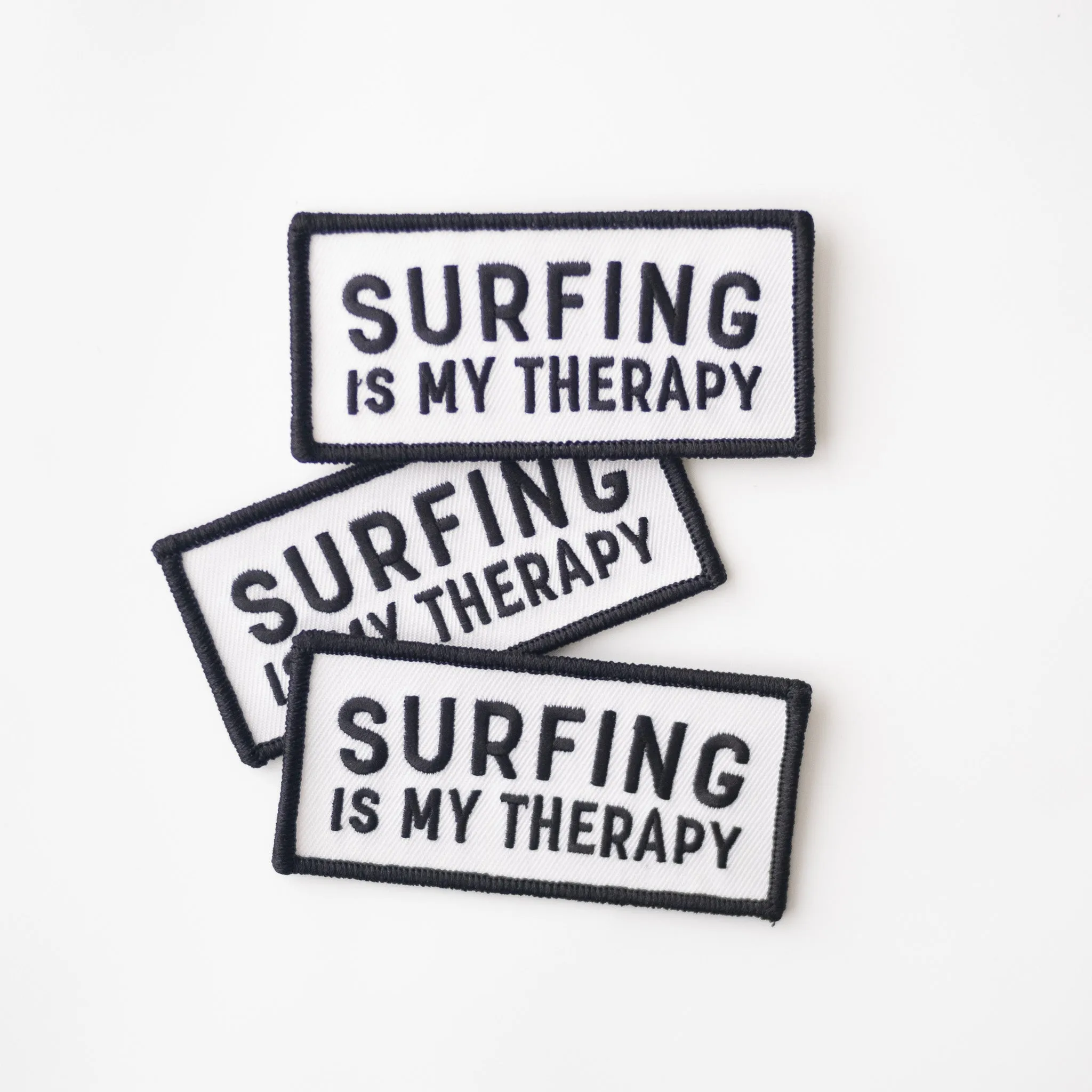 Surfing Is My Therapy - Iron On Patch