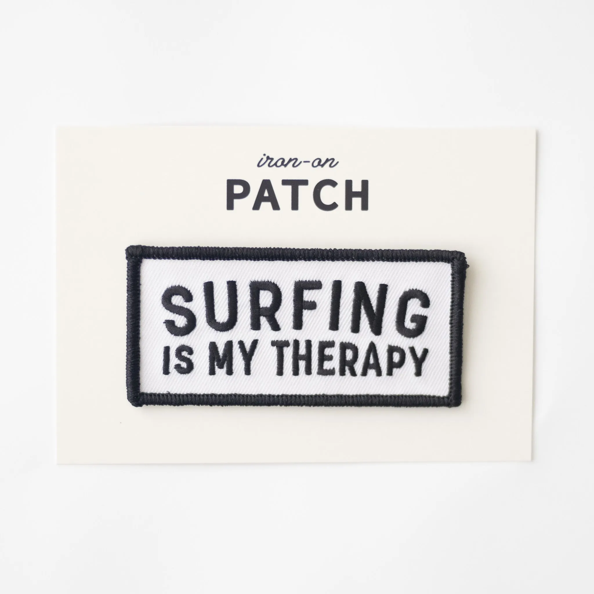 Surfing Is My Therapy - Iron On Patch