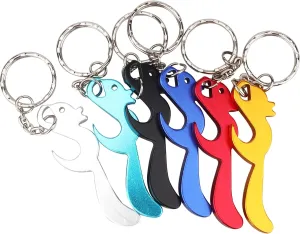 SWATOM Dog Paw Keychain Bottle Opener Beer Opener Tool Key Tag Chain Ring Accessories (Squirrel, 50)