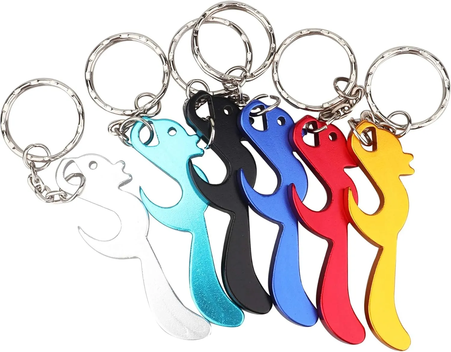 SWATOM Dog Paw Keychain Bottle Opener Beer Opener Tool Key Tag Chain Ring Accessories (Squirrel, 50)