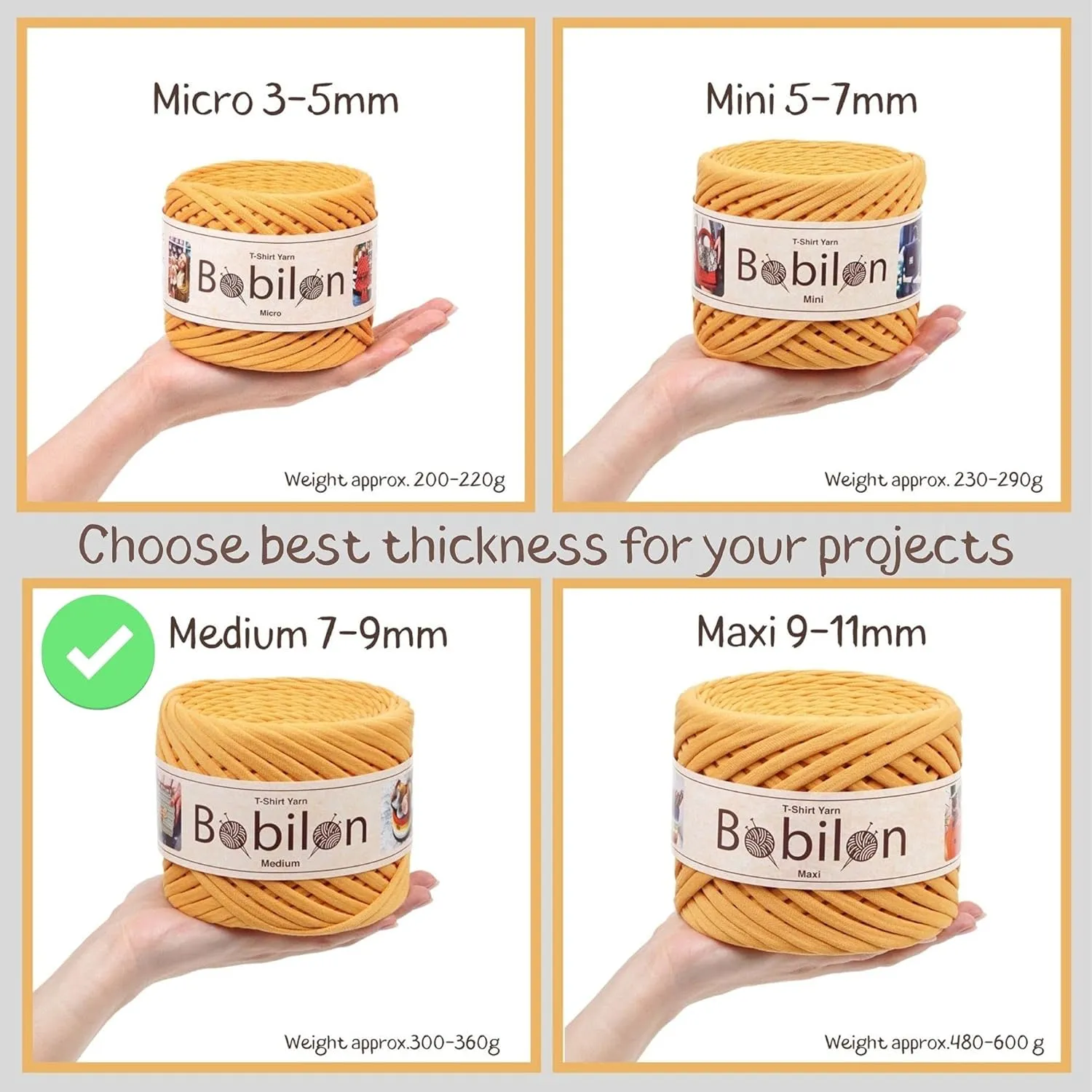 T-Shirt Yarn Fettuccini Zpagetti Style, 7-9 mm for Crocheting, Knitting Ball, Organic T Yarn, Macrame, Ribbon 100% Cotton Fabric, Jersey Canyon