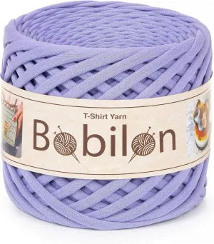 T-Shirt Yarn Fettuccini Zpagetti Style - 7-9 mm Organic Cotton T-Yarn for Crocheting, Knitting, Macrame - Lavender