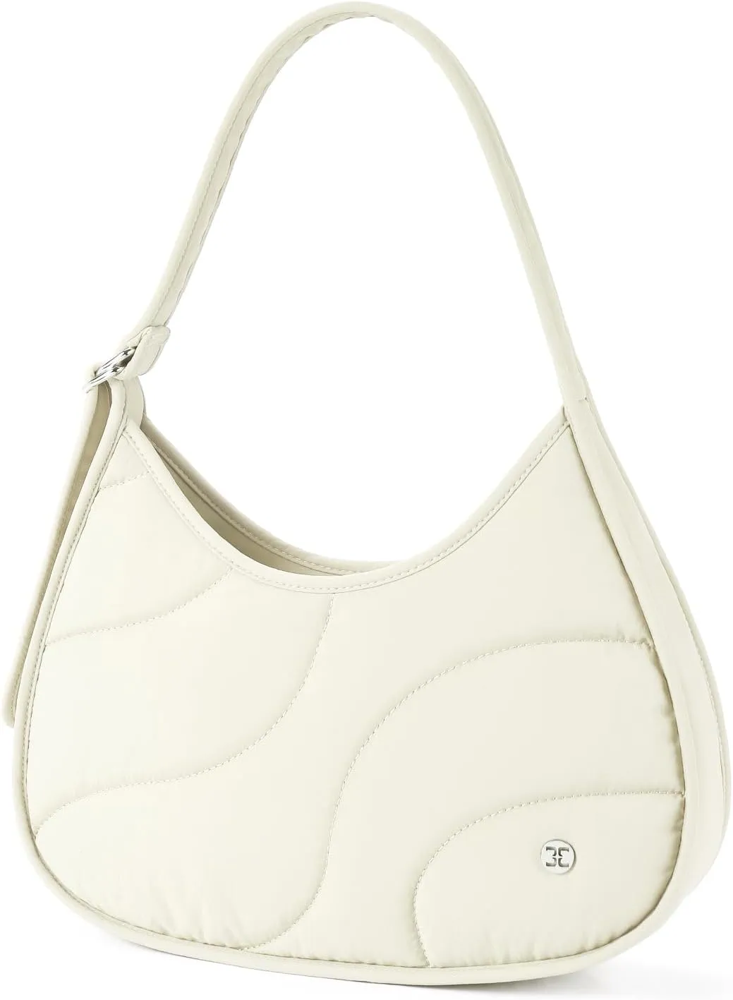 Telena Shoulder Bag Puffer Crescent Bags for Women Quilted Hobo Handbags Lightweight Clutch Purse