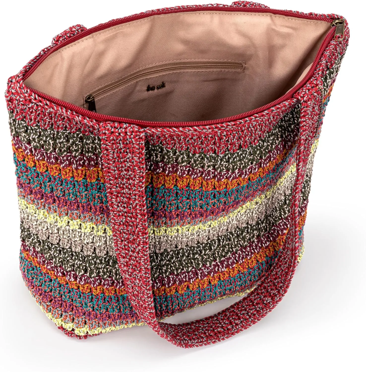 The Sak Casual Classics Tote Bag - Hand Crochet Woman's Purse For Everyday, Travel, Beach Bag - Handbag With Shoulder Straps