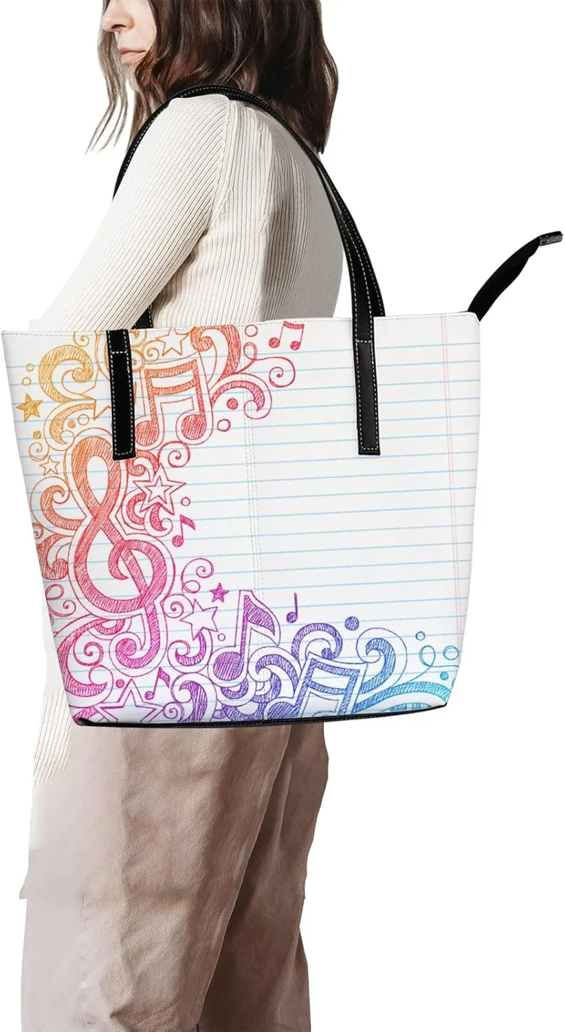 Tote Bag for Women PU Leather Handbags Women's Crossbody Handbags Work Tote Bags for Women Coachbags Tote Bag with Zipper