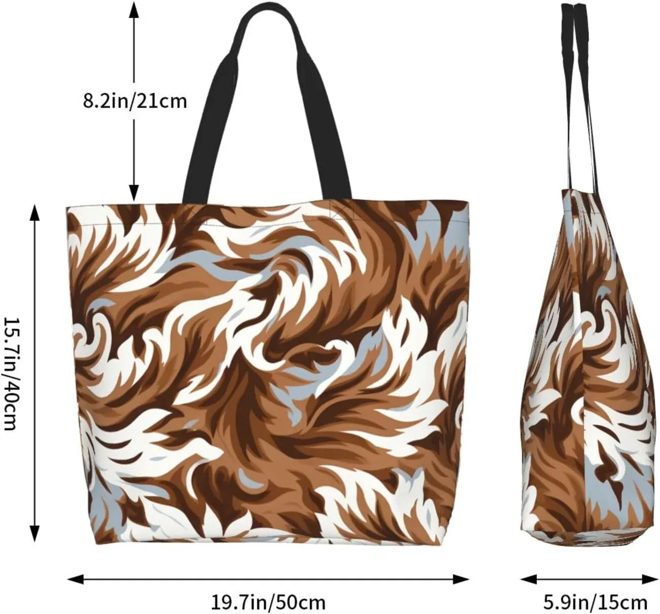 Tote Bag for Women Reusable Grocery Bag Shopping Bag Cat Wearing Flower Tote Bags Handbag Foldable Shoulder Bag
