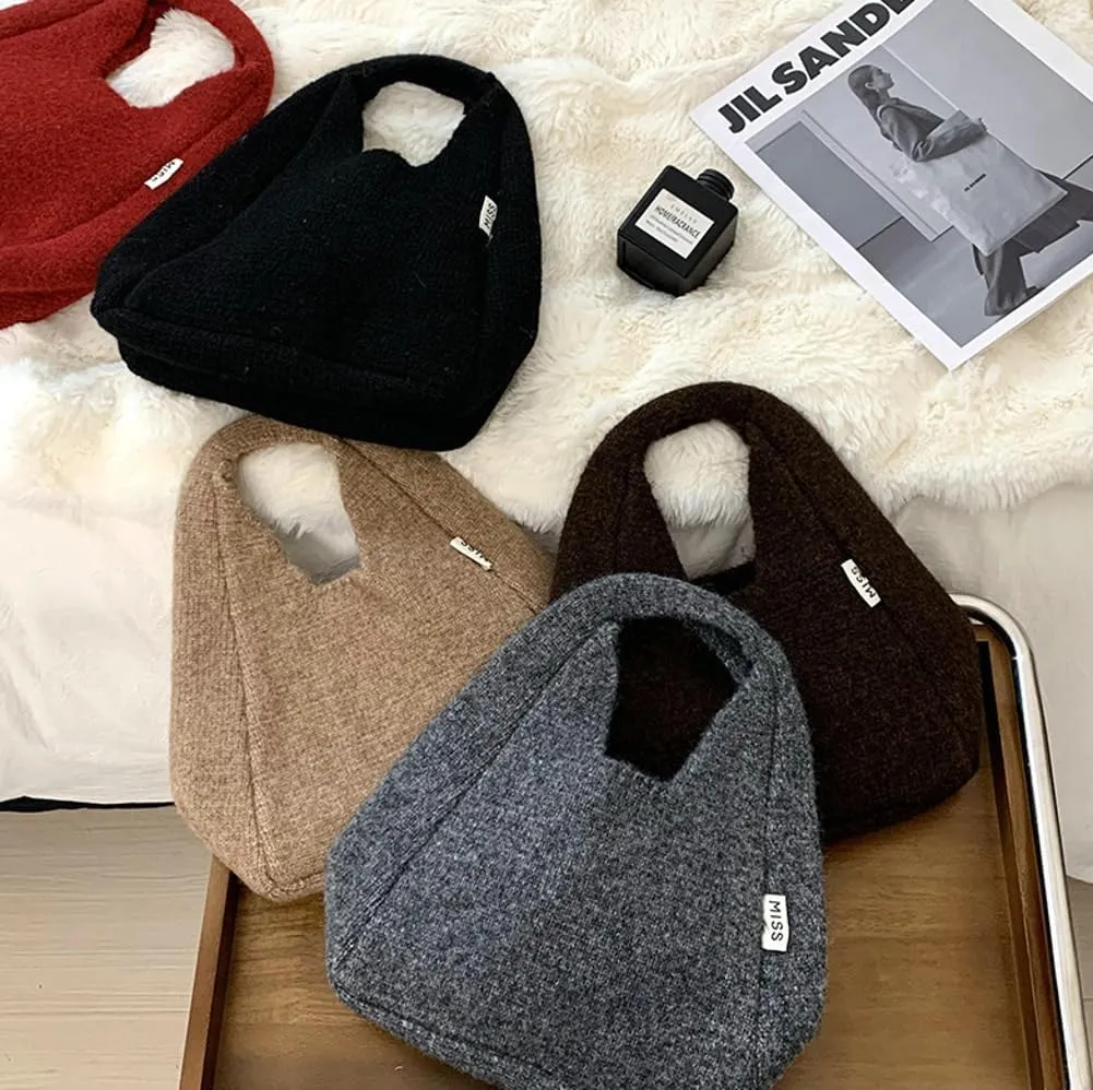 Tote Bag for Women Small Shoulder Purse Handbag Retro Classic Clutch Hobo Tote Bag Winter Fall