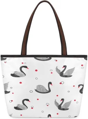 Tote Bag for Women with Zipper Large Capacity Top Handle Casual Shoulder Bag Handbag Reusable Shopping