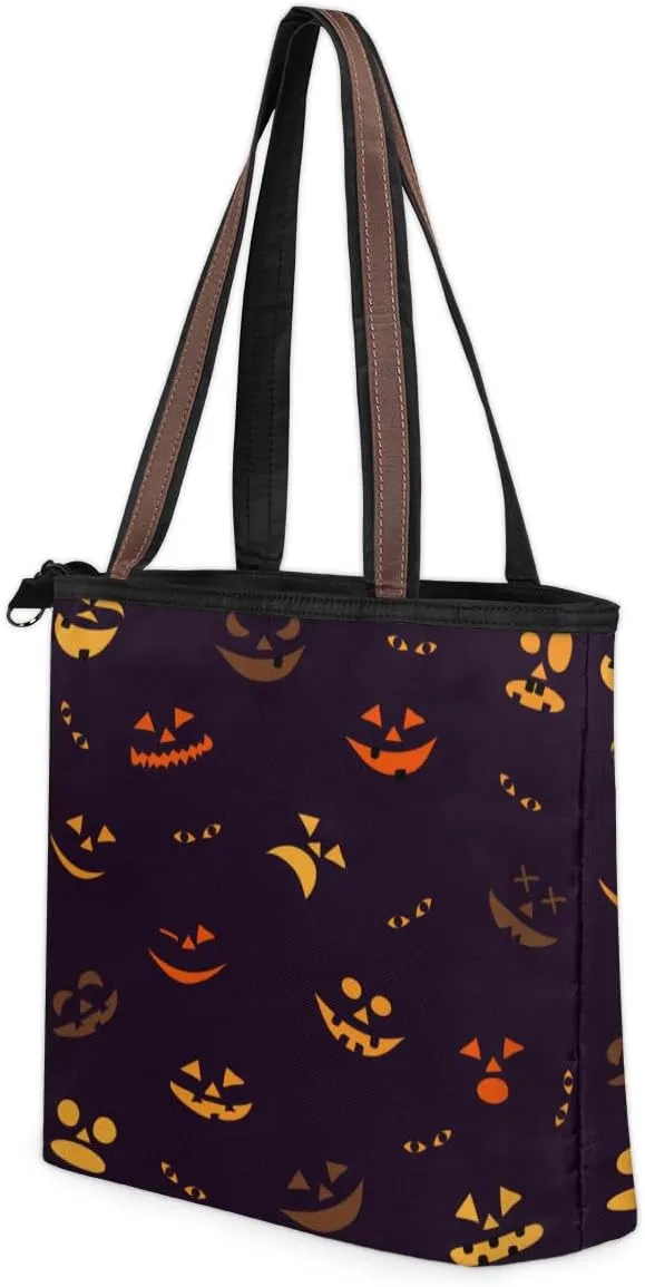 Tote Bag for Women with Zipper Large Capacity Top Handle Casual Shoulder Bag Handbag Reusable Shopping