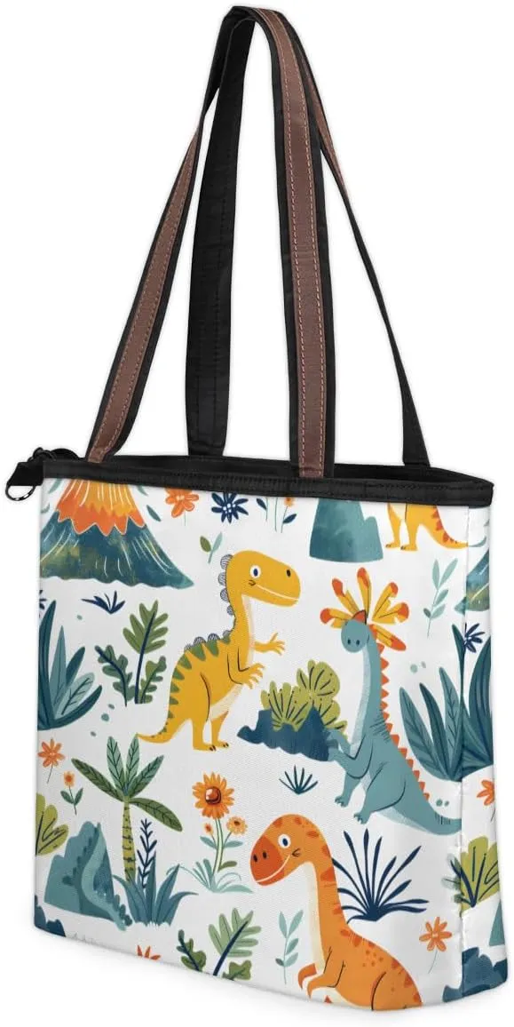 Tote Bag for Women with Zipper Large Capacity Top Handle Casual Shoulder Bag Handbag Reusable Shopping