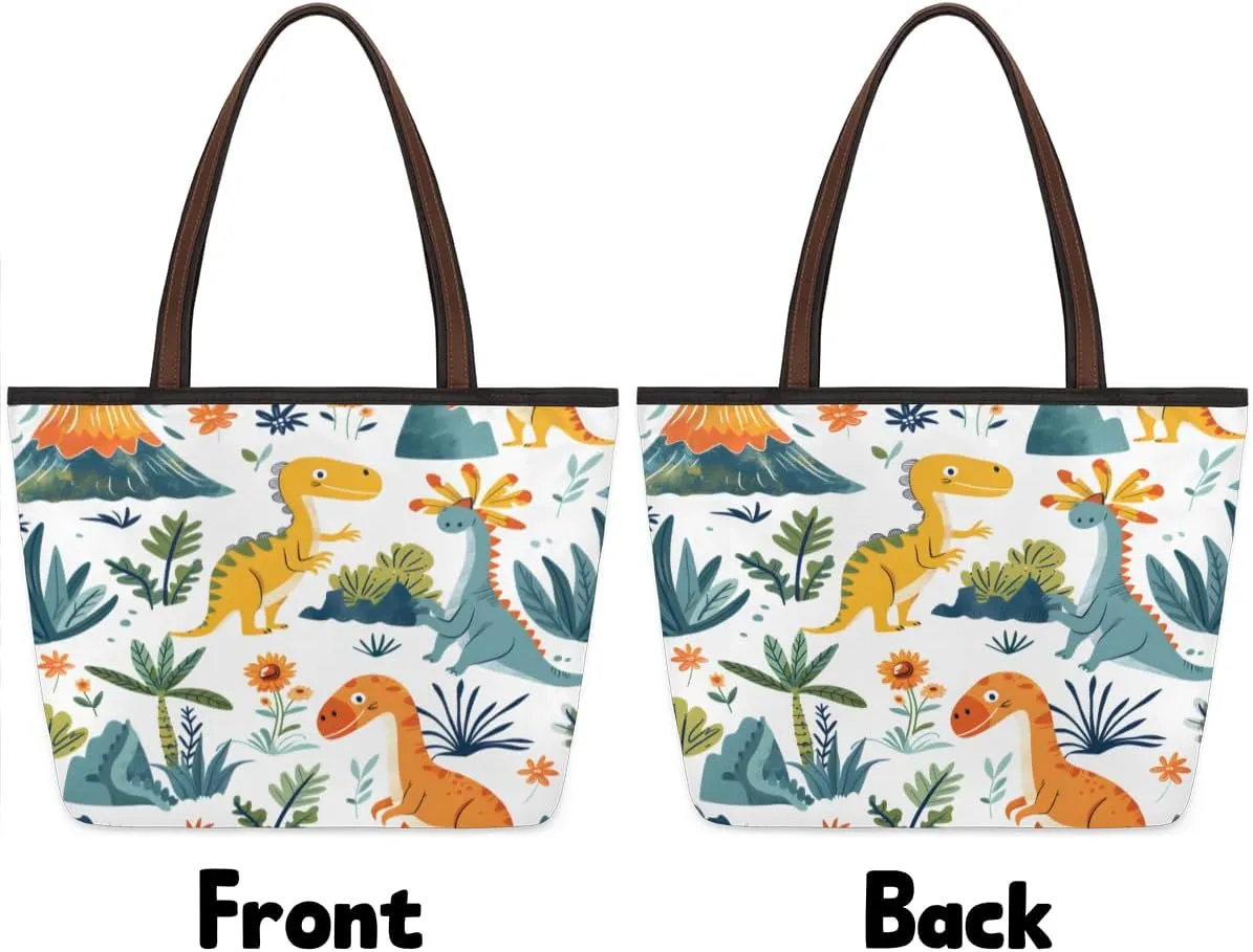 Tote Bag for Women with Zipper Large Capacity Top Handle Casual Shoulder Bag Handbag Reusable Shopping
