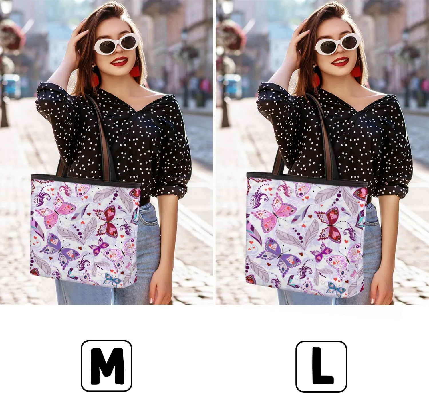 Tote Bag for Women with Zipper Large Capacity Top Handle Casual Shoulder Bag Handbag Reusable Shopping