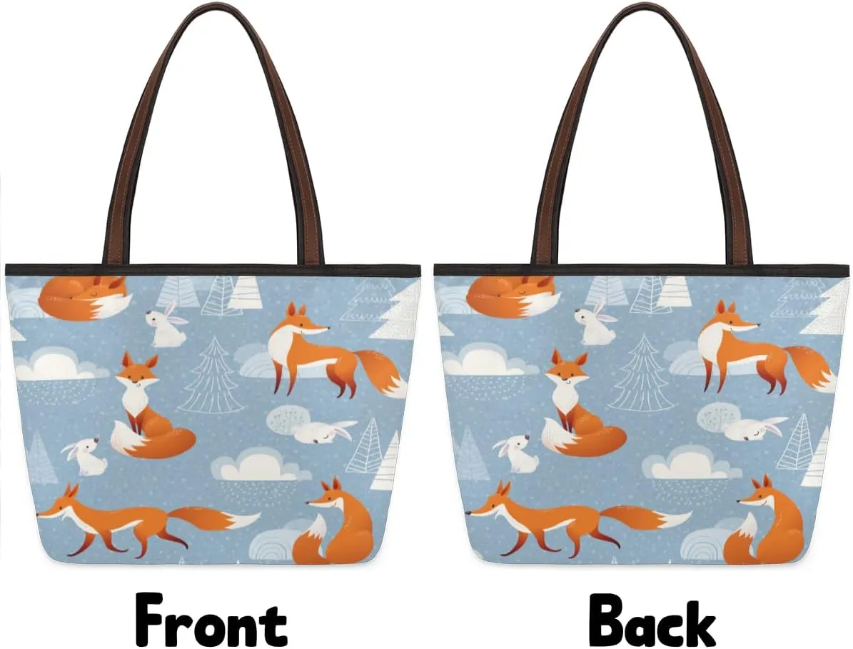 Tote Bag for Women with Zipper Large Capacity Top Handle Casual Shoulder Bag Handbag Reusable Shopping
