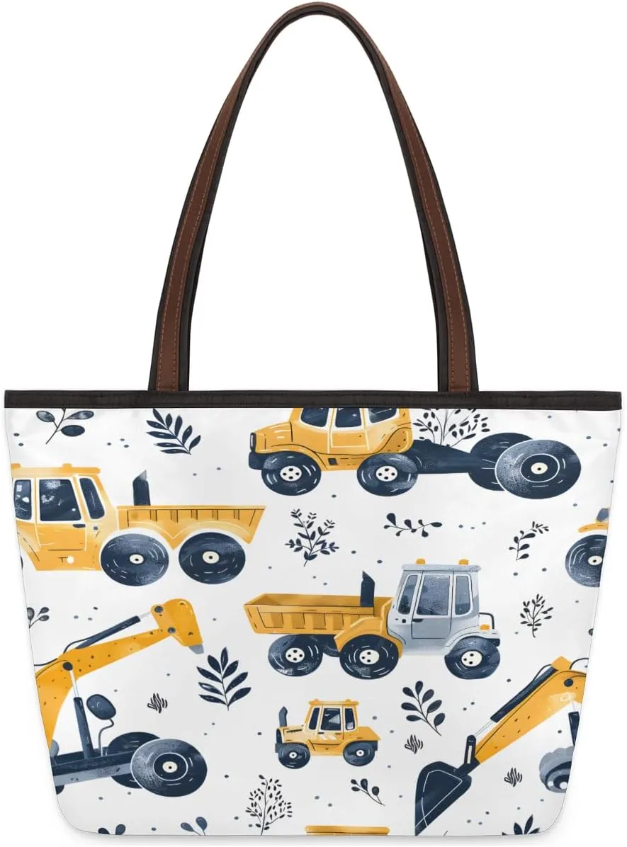 Tote Bag for Women with Zipper Large Capacity Top Handle Casual Shoulder Bag Handbag Reusable Shopping