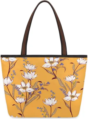 Tote Bag for Women with Zipper Large Capacity Top Handle Casual Shoulder Bag Handbag Reusable Shopping