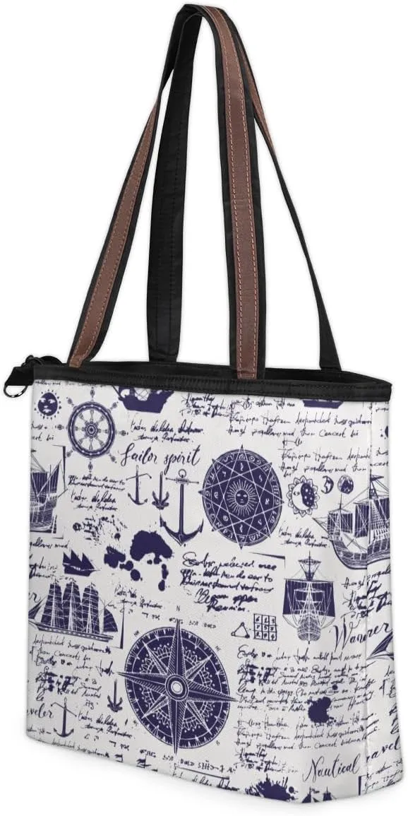 Tote Bag for Women with Zipper Large Capacity Top Handle Casual Shoulder Bag Handbag Reusable Shopping