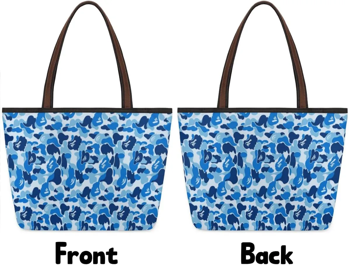 Tote Bag for Women with Zipper Large Capacity Top Handle Casual Shoulder Bag Handbag Reusable Shopping