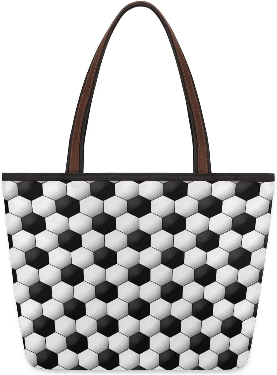 Tote Bag for Women with Zipper Large Capacity Top Handle Casual Shoulder Bag Handbag Reusable Shopping