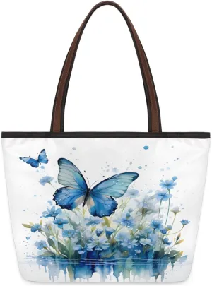 Tote Bag for Women with Zipper Large Capacity Top Handle Casual Shoulder Bag Handbag Reusable Shopping