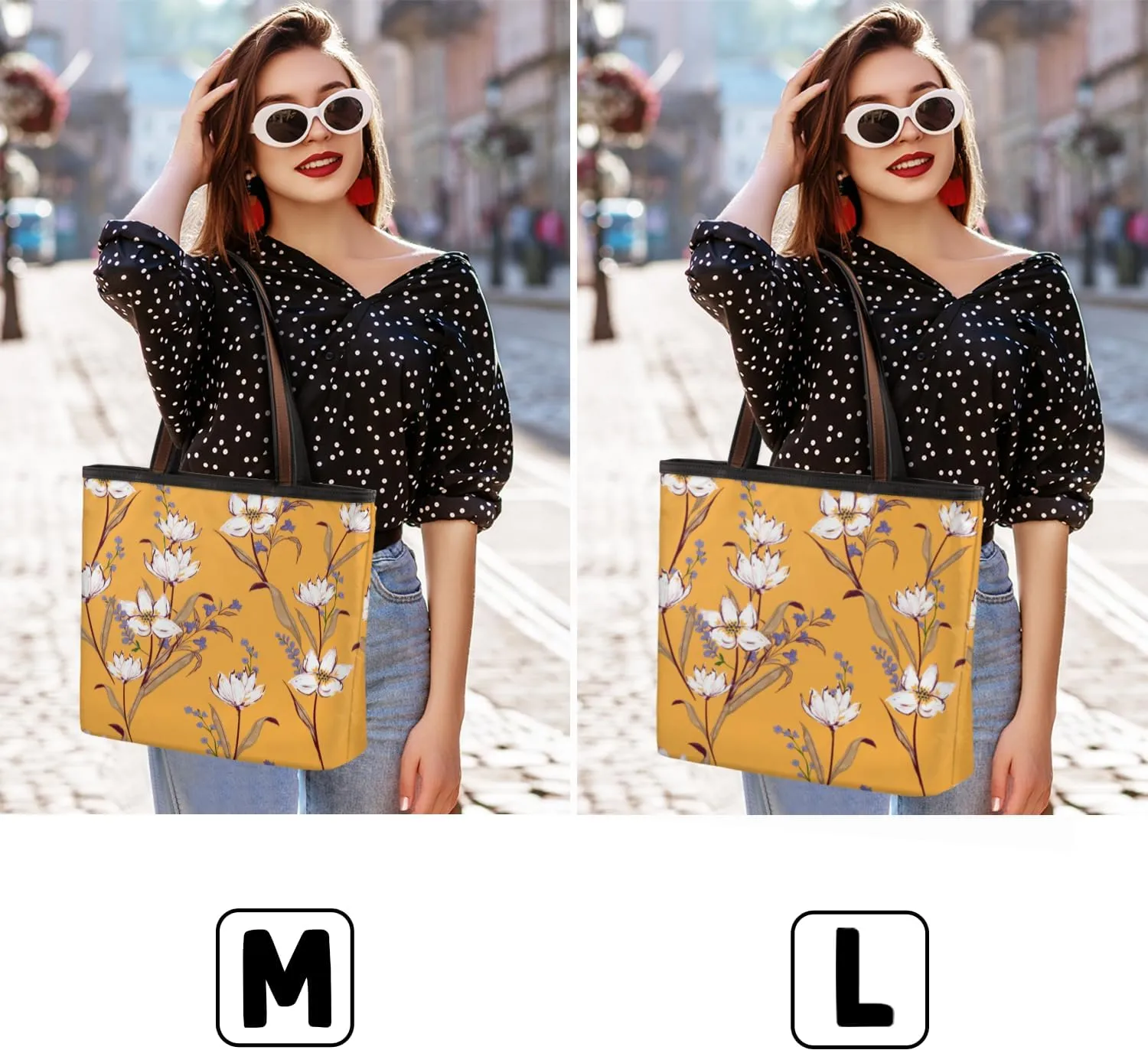 Tote Bag for Women with Zipper Large Capacity Top Handle Casual Shoulder Bag Handbag Reusable Shopping