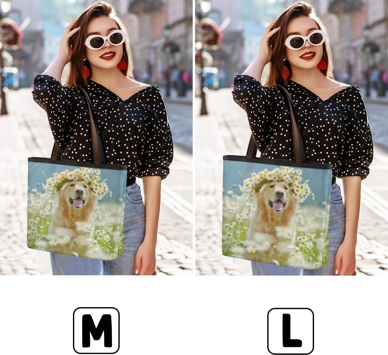 Tote Bag for Women with Zipper Large Capacity Top Handle Casual Shoulder Bag Handbag Reusable Shopping