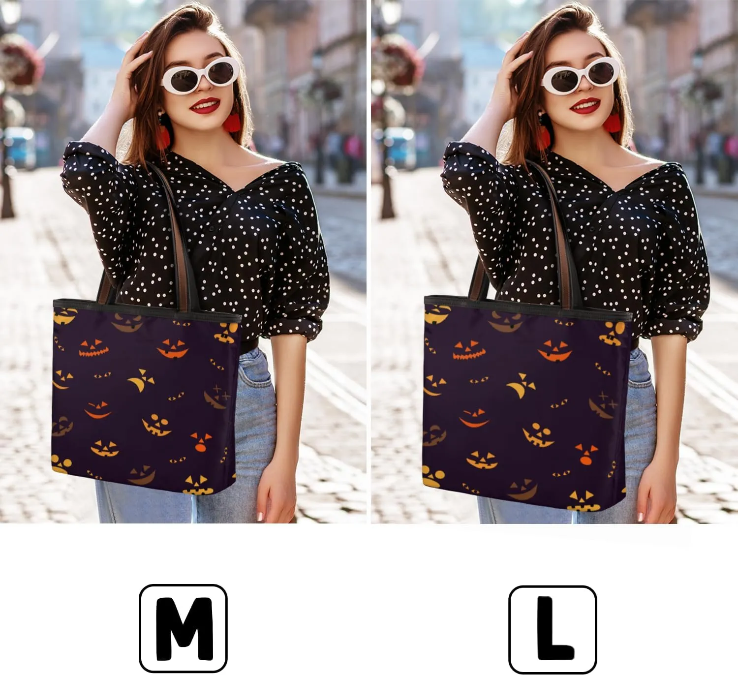 Tote Bag for Women with Zipper Large Capacity Top Handle Casual Shoulder Bag Handbag Reusable Shopping