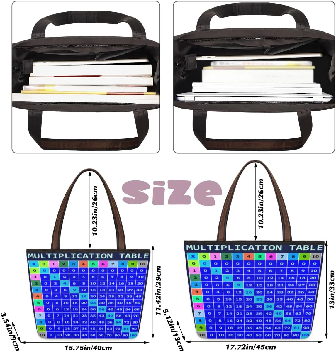 Tote Bag for Women with Zipper Large Capacity Top Handle Casual Shoulder Bag Handbag Reusable Shopping