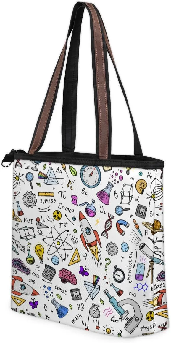 Tote Bag for Women with Zipper Large Capacity Top Handle Casual Shoulder Bag Handbag Reusable Shopping